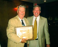 Zeke Dunaway presents award to Michael Choate